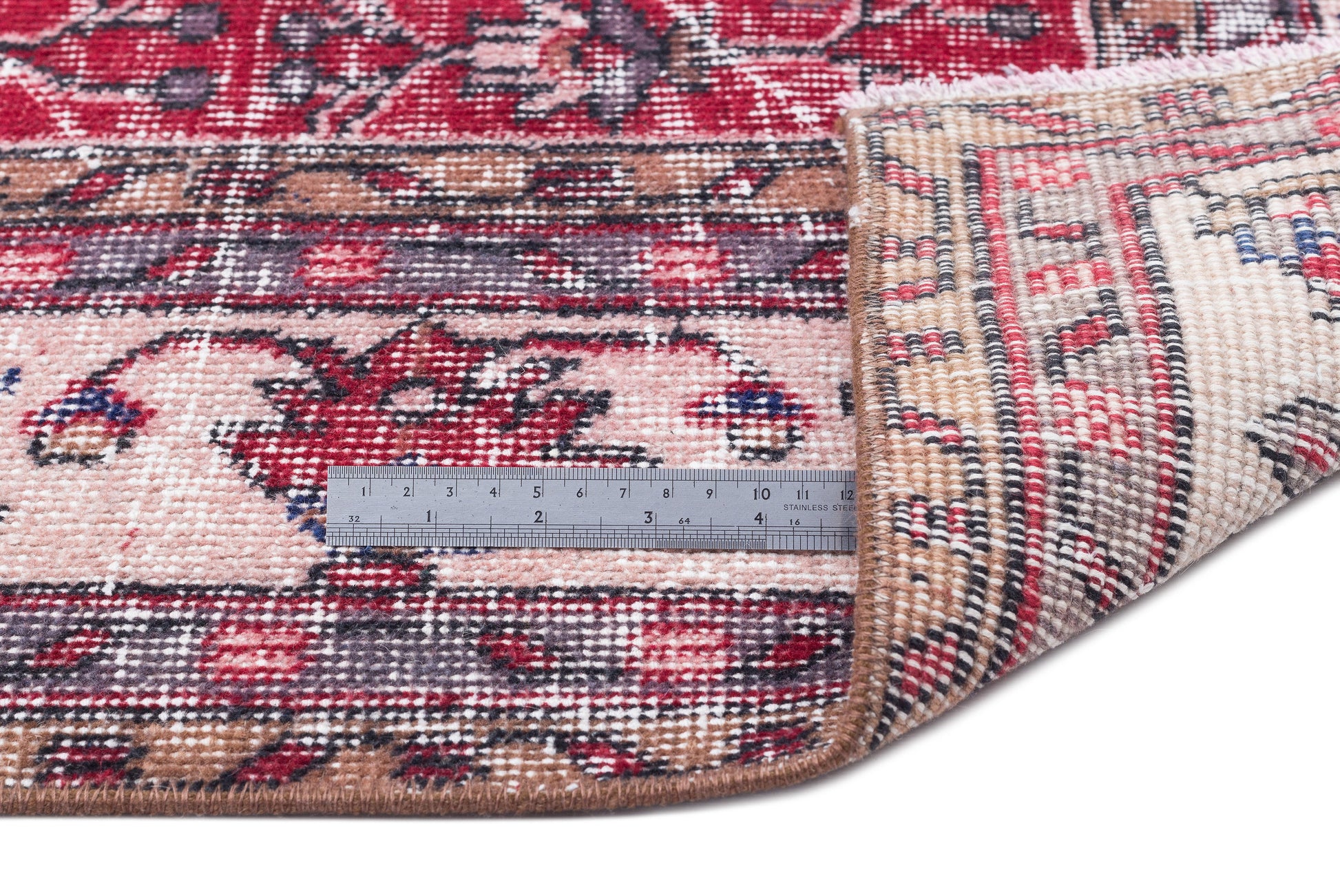 Atina Bej Eskitme Yün El Dokuma Halısı 198 x 335 Apex Unique