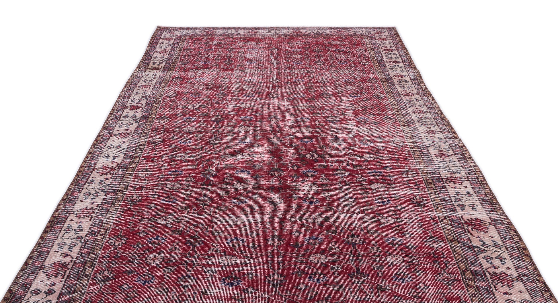 Atina Bej Eskitme Yün El Dokuma Halısı 198 x 335 Apex Unique