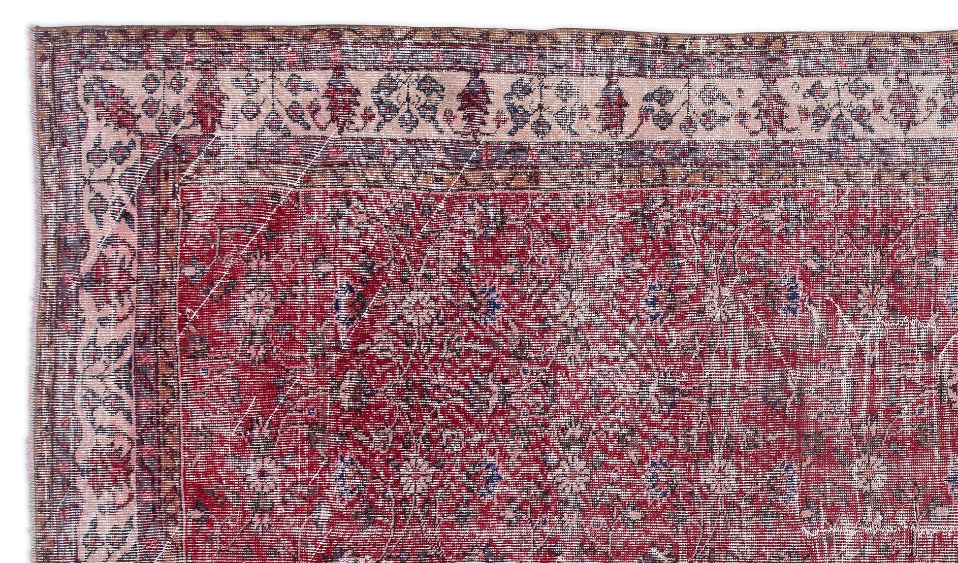 Atina Bej Eskitme Yün El Dokuma Halısı 198 x 335 Apex Unique