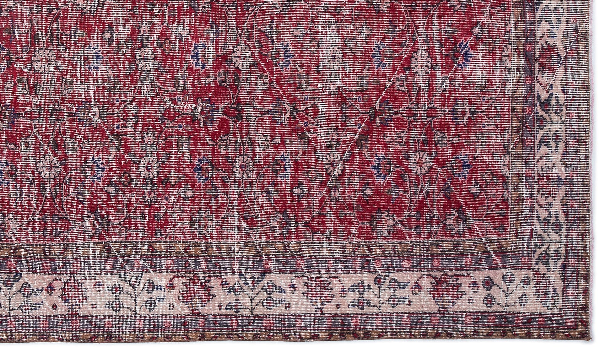 Atina Bej Eskitme Yün El Dokuma Halısı 198 x 335 Apex Unique