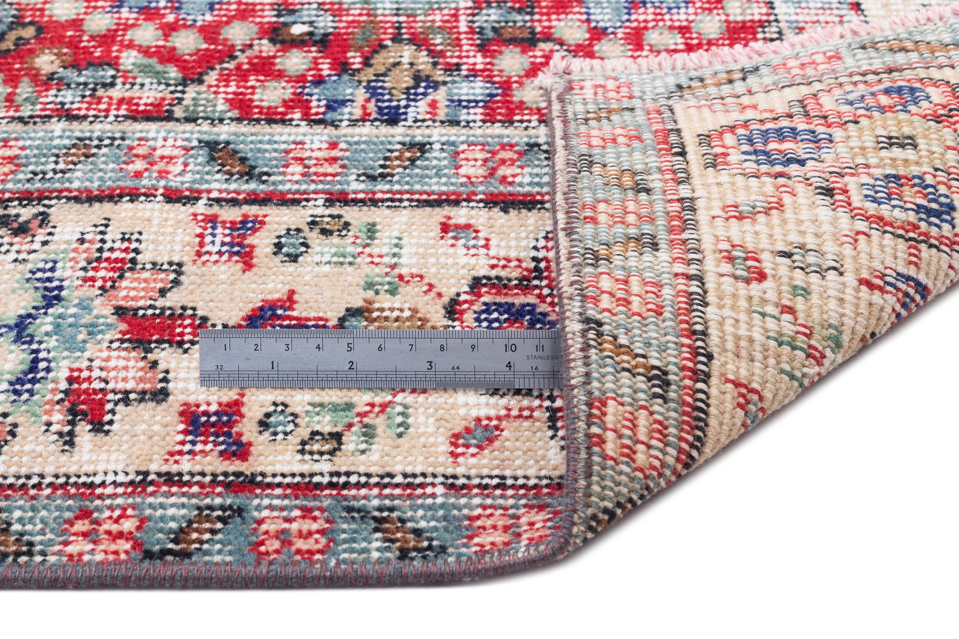 Atina Bej Eskitme Yün El Dokuma Halısı 195 x 320 Apex Unique