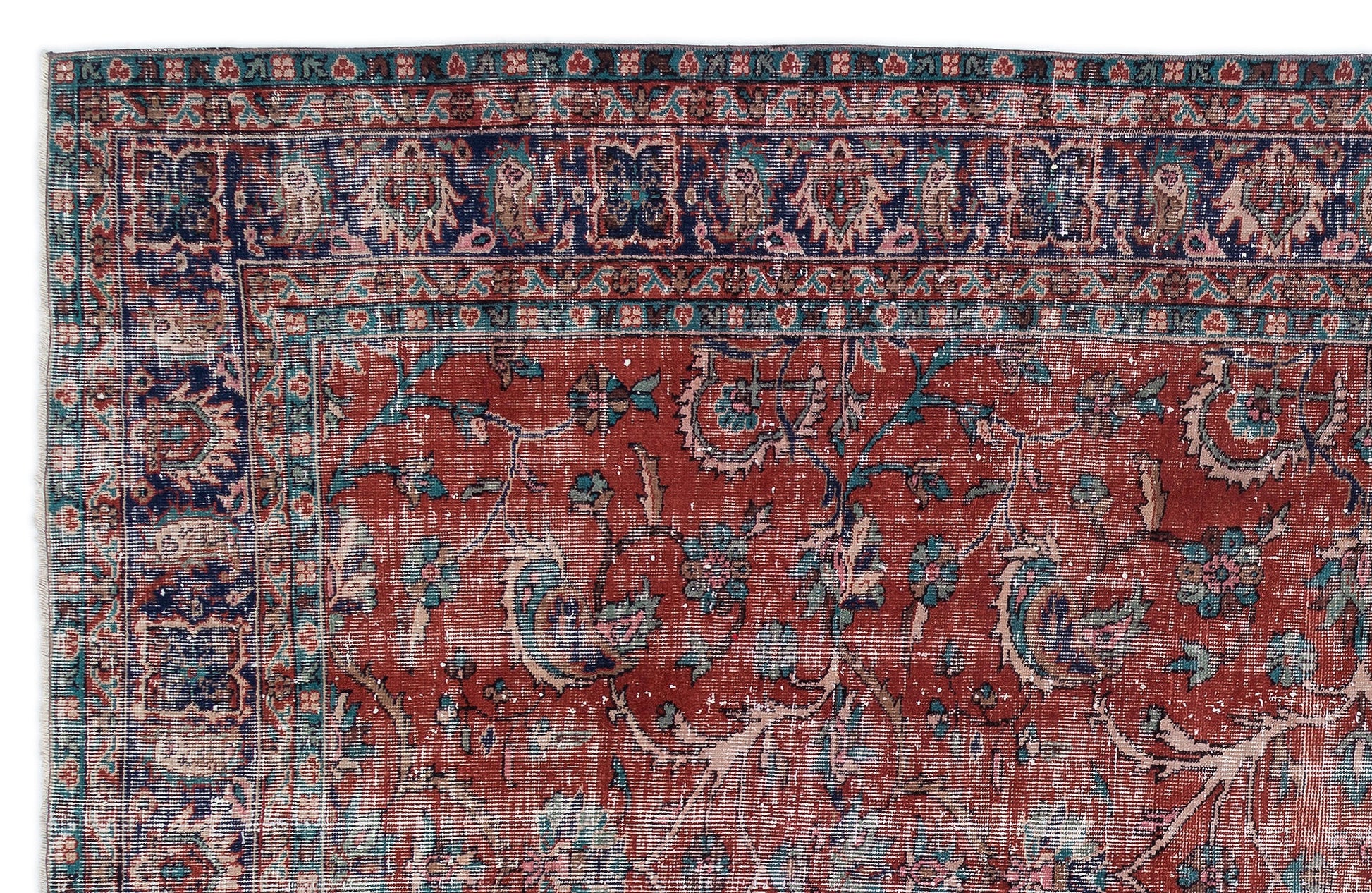 Atina Bej Eskitme Yün El Dokuma Halısı 194 x 308 Apex Unique