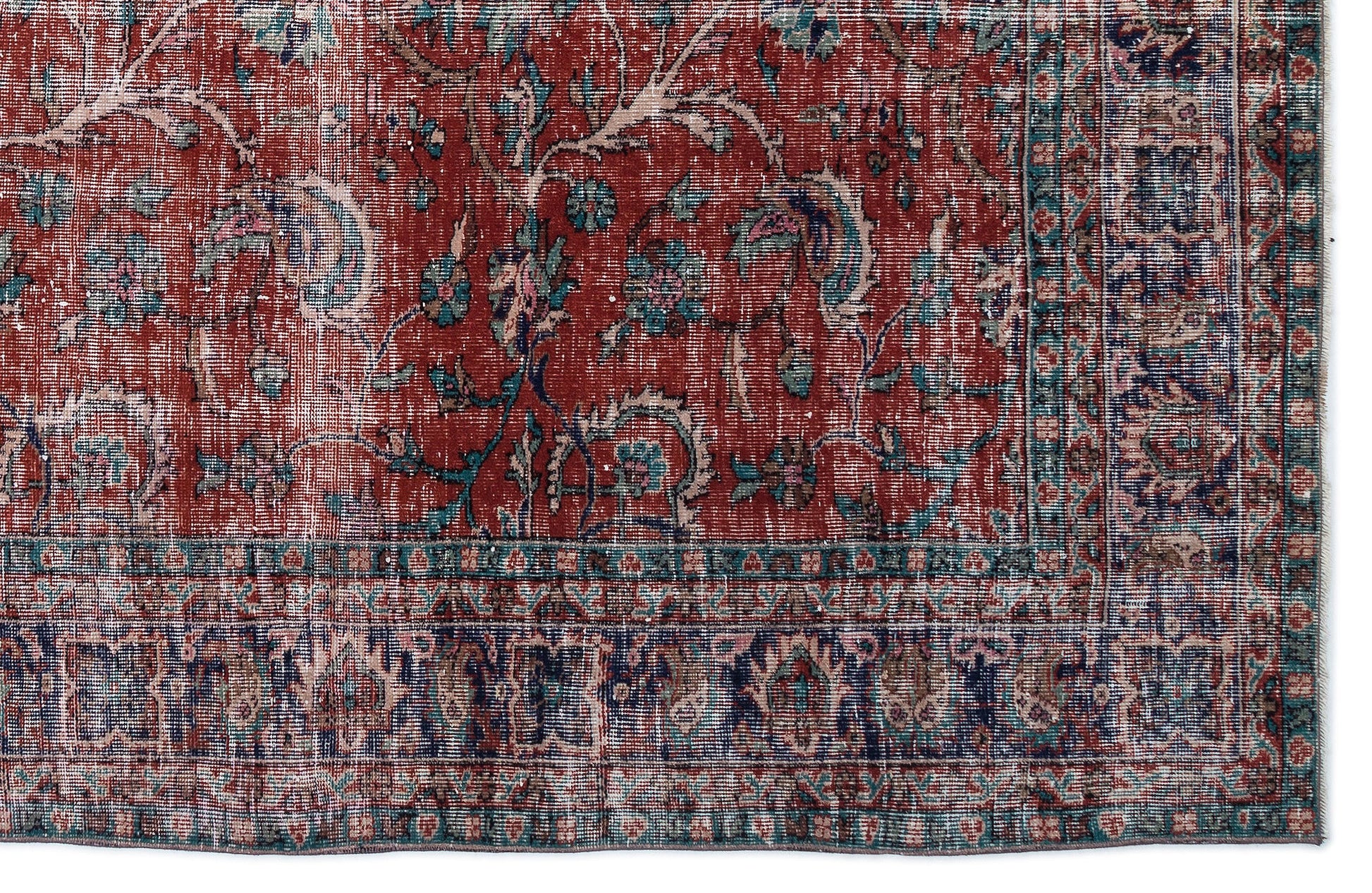 Atina Bej Eskitme Yün El Dokuma Halısı 194 x 308 Apex Unique