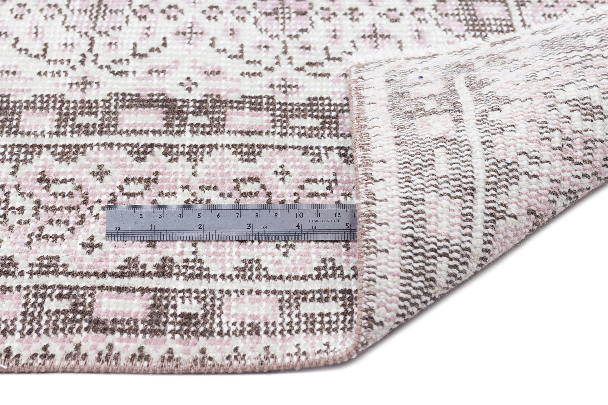 Atina 15858 Bej Eskitme Yün El Dokuma Halısı 160 x 273 Apex Unique