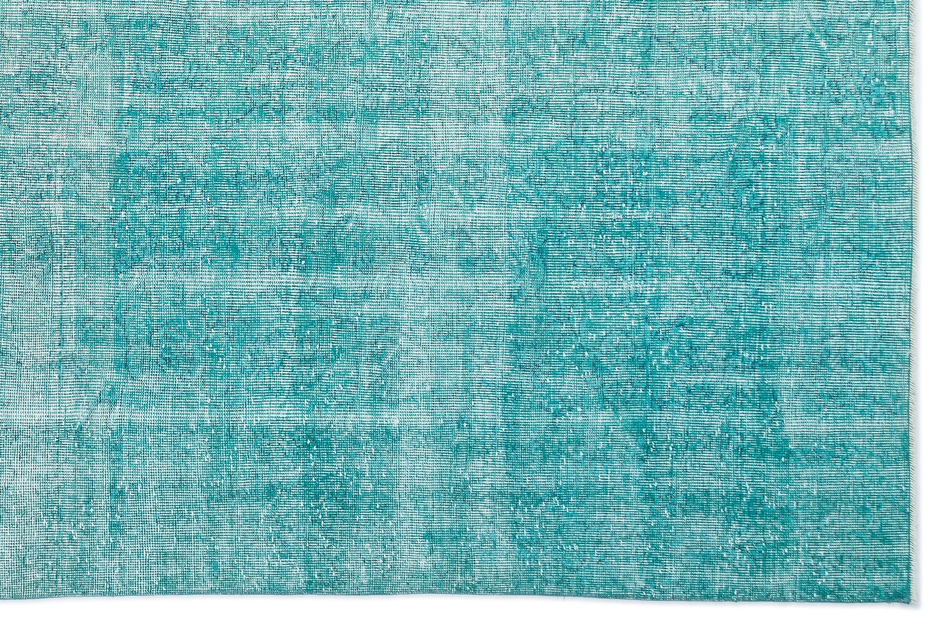 Atina Turkuaz Eskitme Yün El Dokuma Halısı 210 x 318 Apex Unique