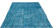 Gri Mavi Anadolu Bohem Geometrik Yün Halı 170x258 - Özel Seri