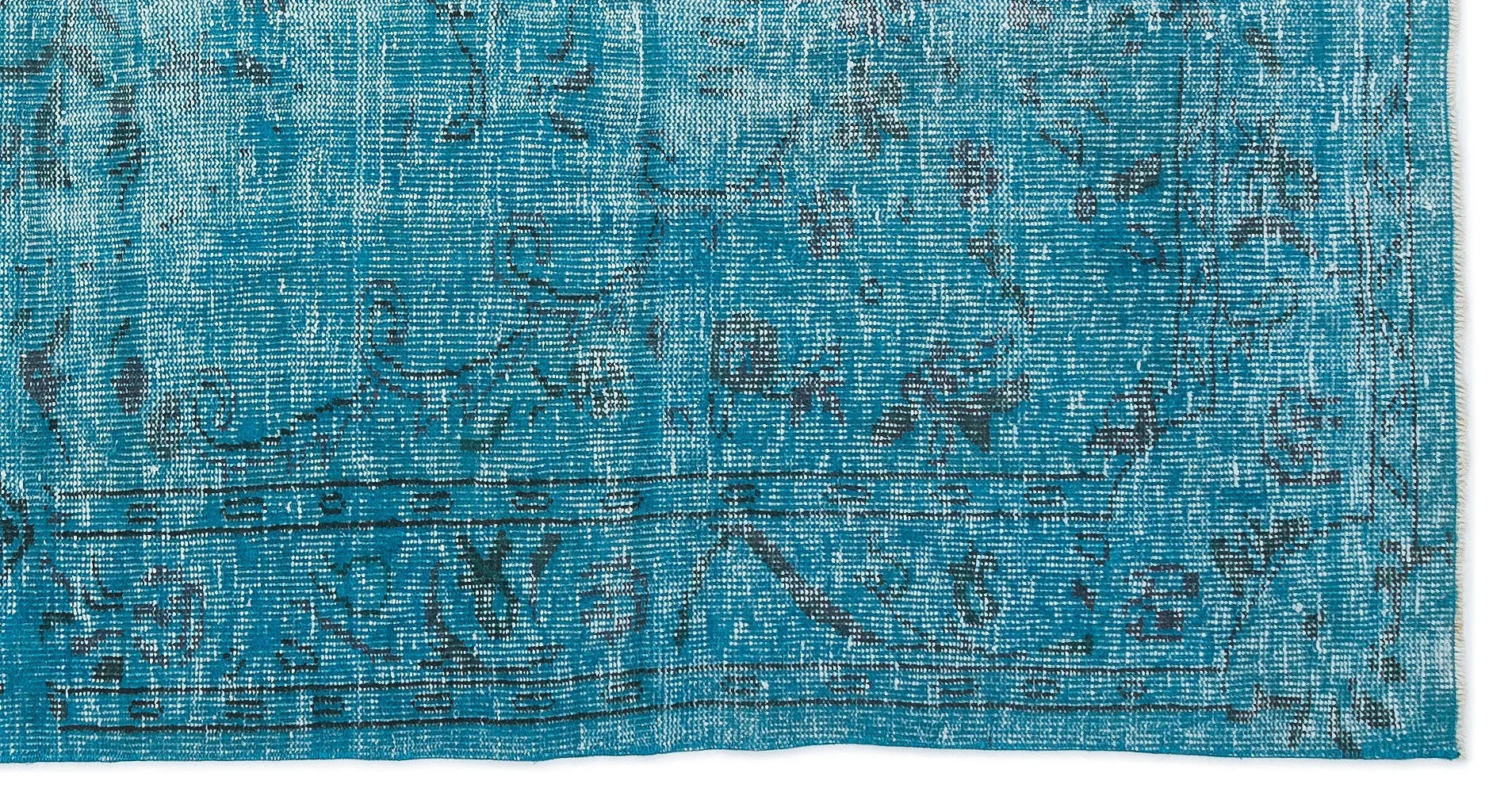 Bej Hardal Anadolu Eskitme Geometrik Yün Halı 149x273 - Özel Seri