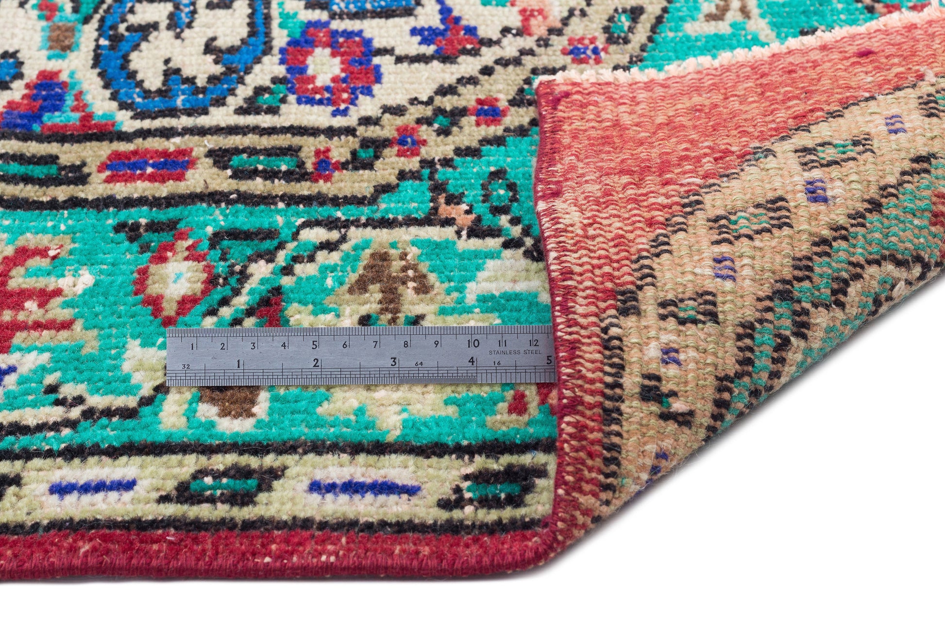 Atina Krem Eskitme Yün El Dokuma Halısı 178 x 273 Apex Unique