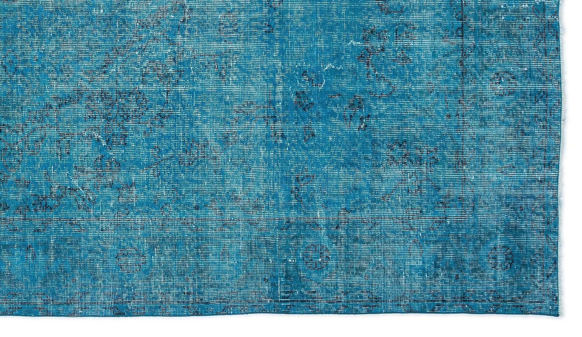 Antrasit Beyaz Anadolu Eskitme Geometrik Yün Halı 169x298 - Özel Seri