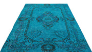 Antrasit Gri Anadolu Eskitme Geometrik Yün Halı 163x258 - Özel Seri