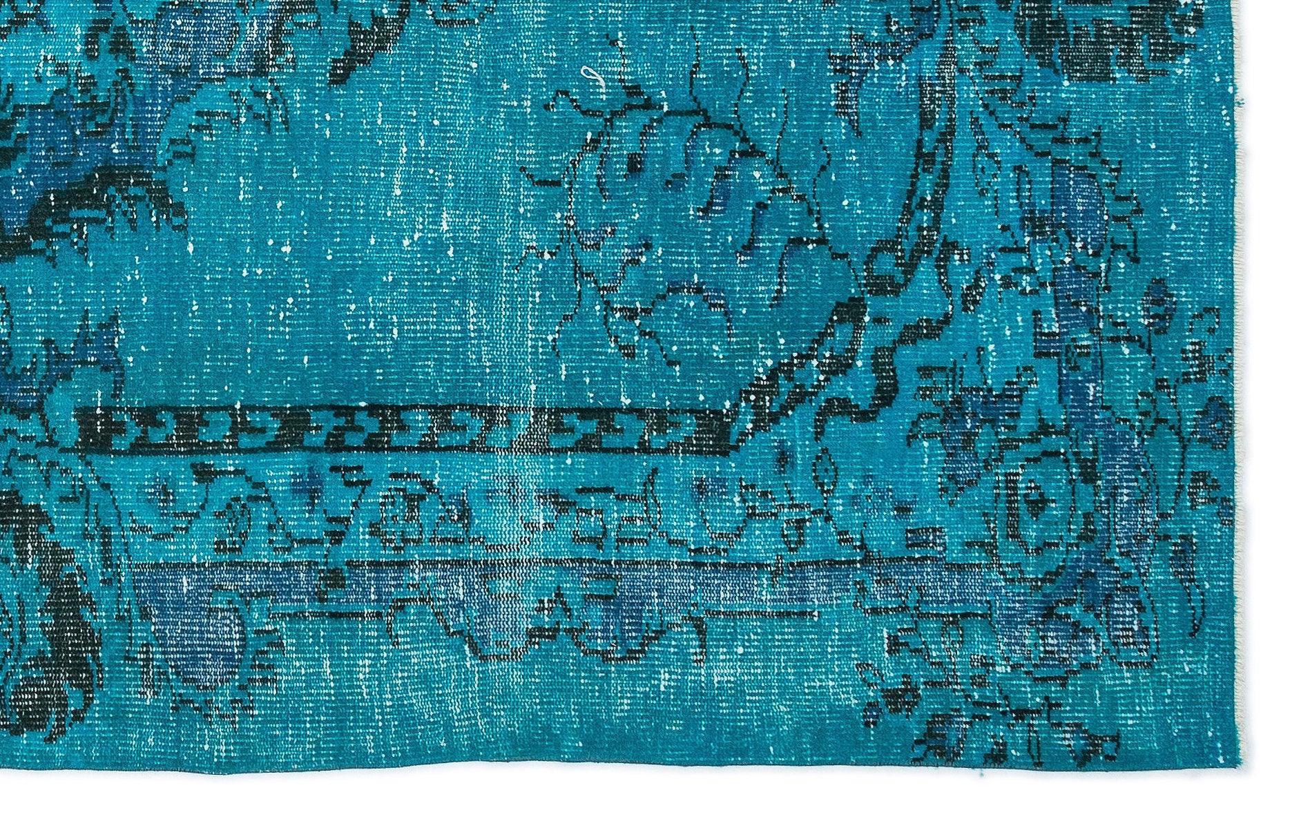 Antrasit Gri Anadolu Eskitme Geometrik Yün Halı 163x258 - Özel Seri