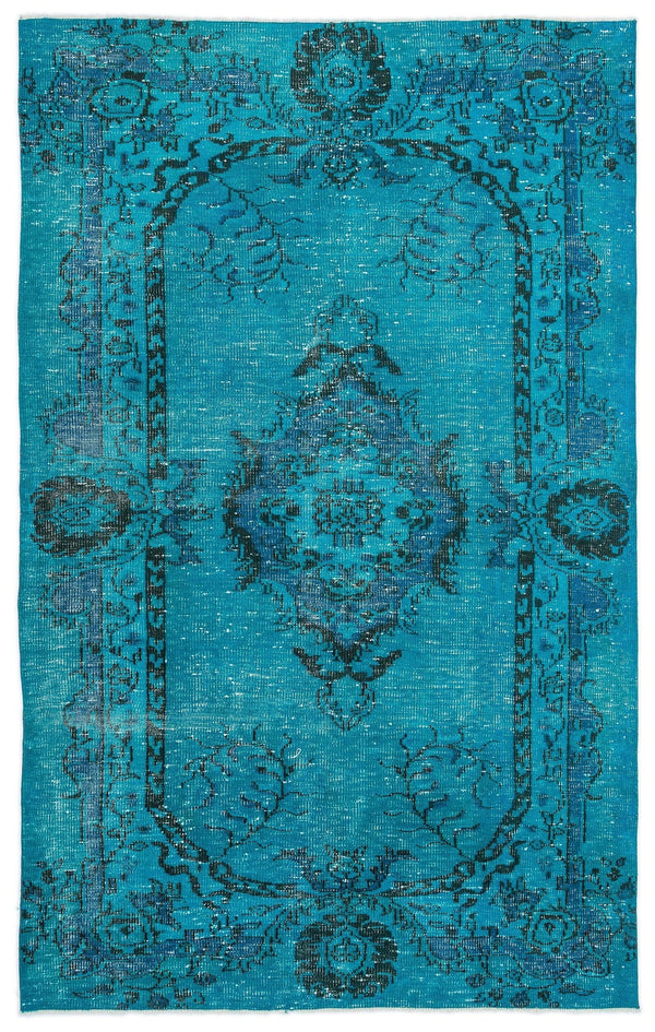 Antrasit Gri Anadolu Eskitme Geometrik Yün Halı 163x258 - Özel Seri