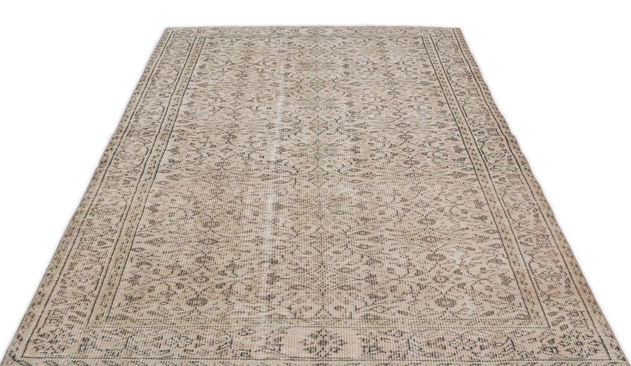 Bej Anadolu Eskitme Klasik Yün Halı 155x258 - Özel Seri