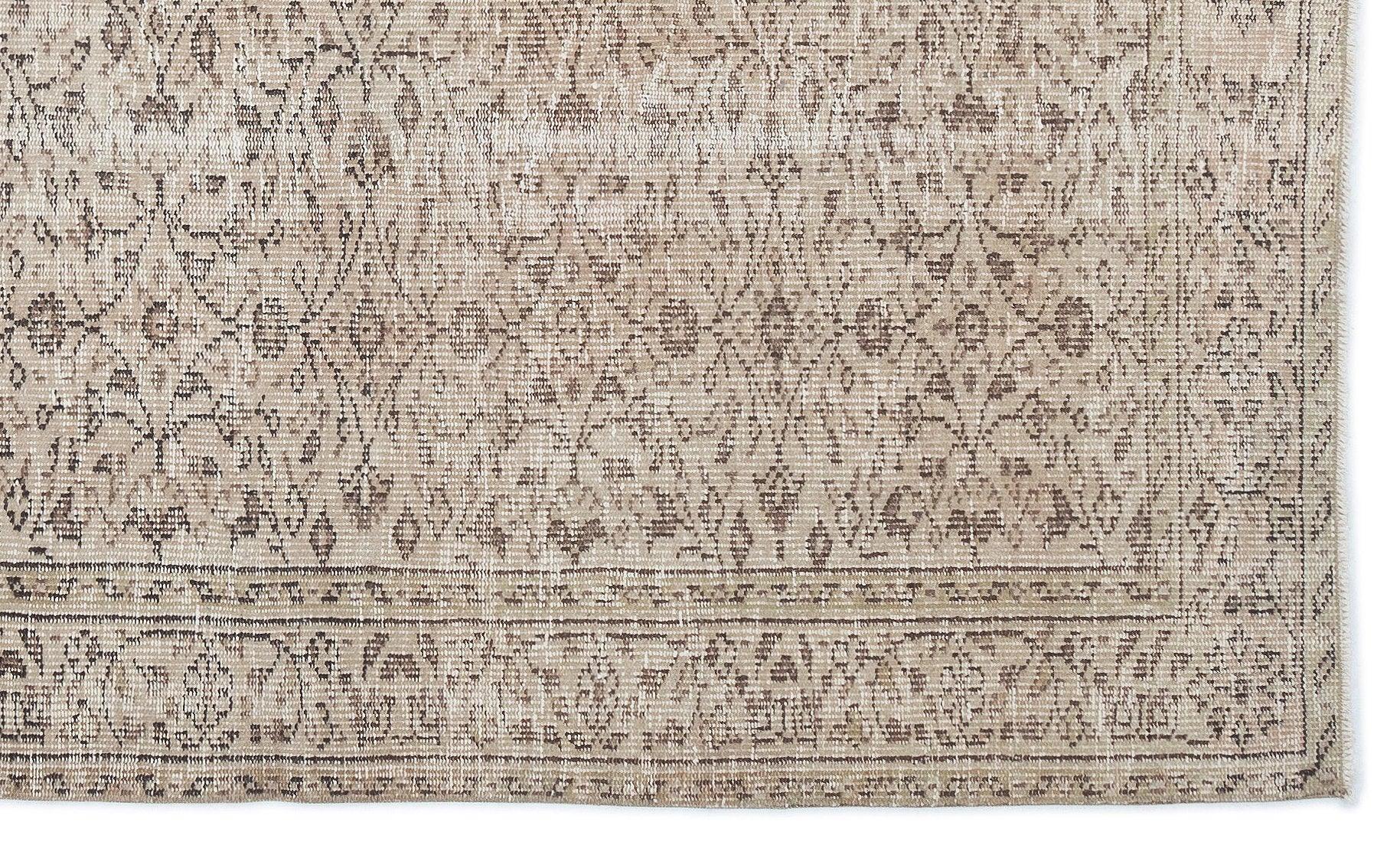 Bej Anadolu Eskitme Klasik Yün Halı 155x258 - Özel Seri