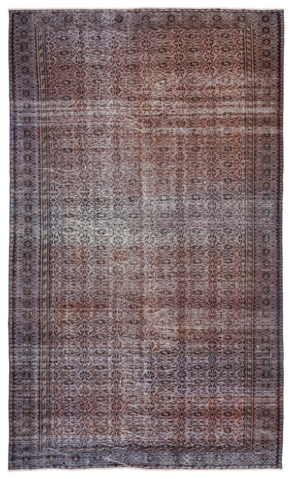 Krem Anadolu Eskitme Geometrik Yün Halı 177x293 - Özel Seri