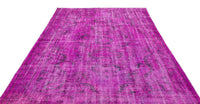 Purple & Anthracite Medallion Turkish Rug 188x292 cm (6'2" x 9'7")