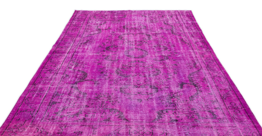Pembe Anadolu Eskitme Klasik Yün Halı 188x292 - Özel Seri