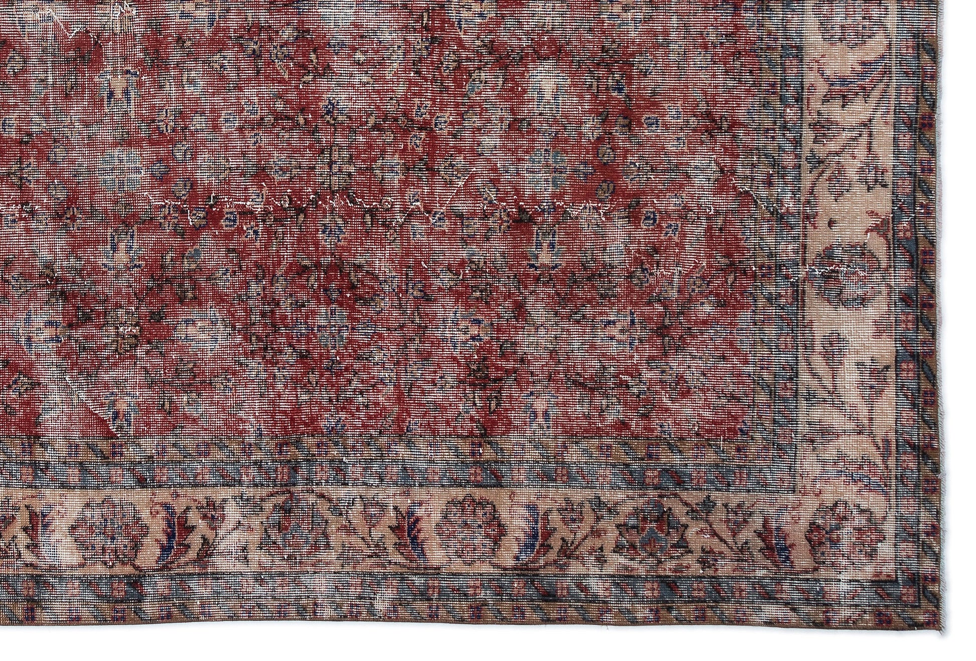 Atina Bej Eskitme Yün El Dokuma Halısı 208 x 309 Apex Unique