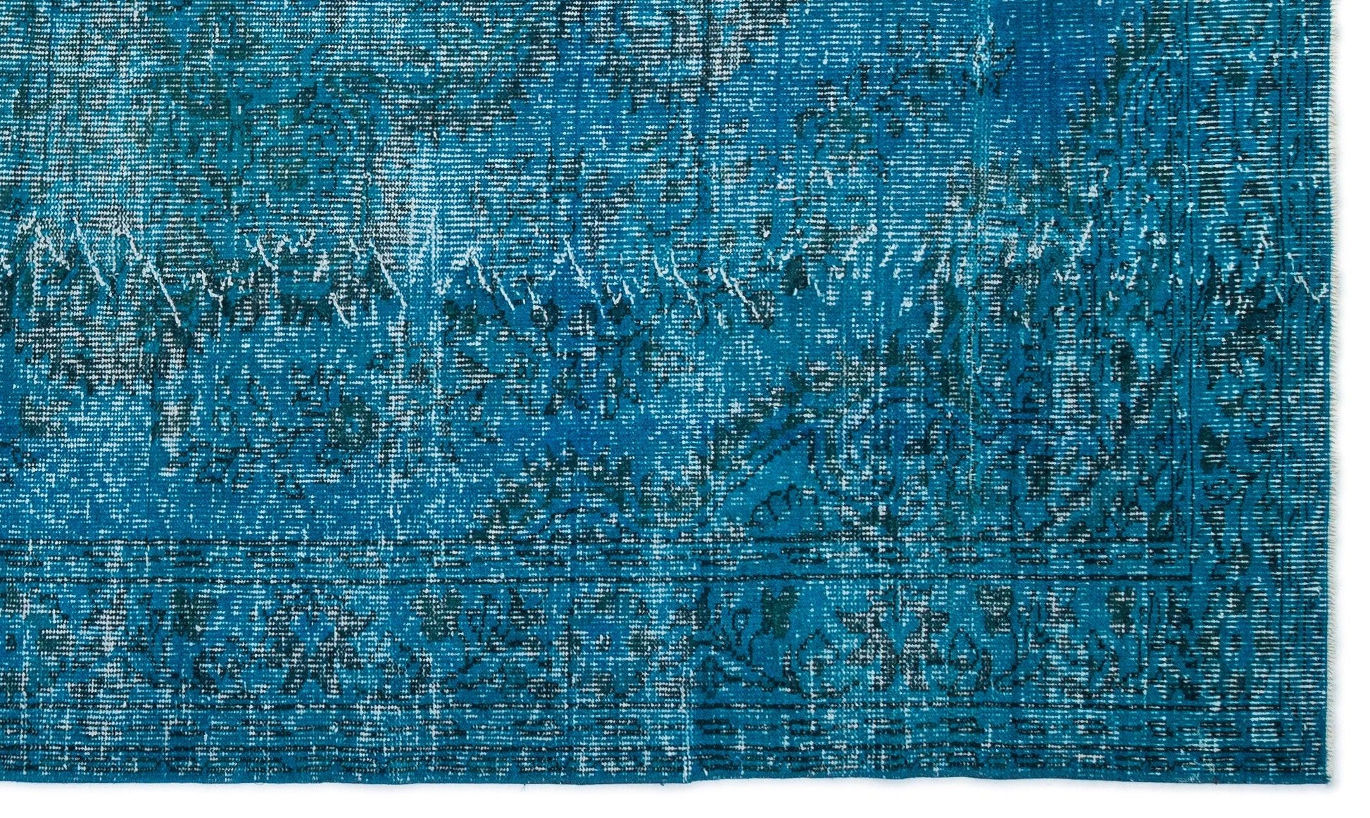Beyaz Gri Eskitme Klasik Yün Halı 181x306