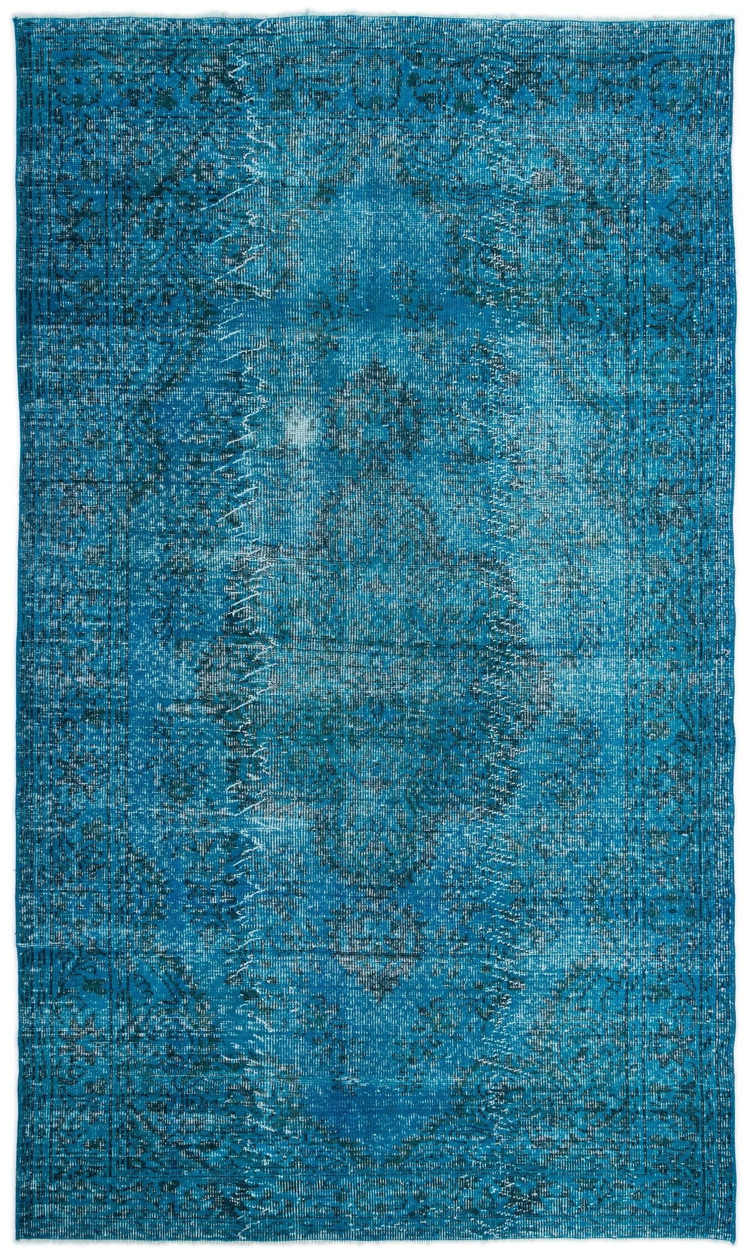 Beyaz Gri Eskitme Klasik Yün Halı 181x306