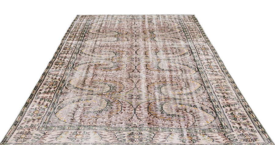 Krem Isparta Bohem Klasik Yün Halı 185x275 - Özel Seri