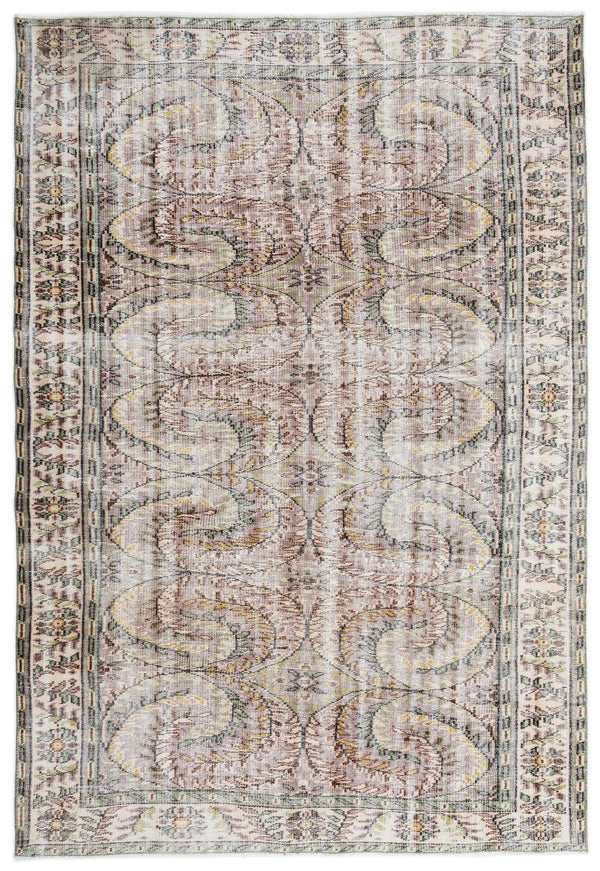 Krem Isparta Bohem Klasik Yün Halı 185x275 - Özel Seri