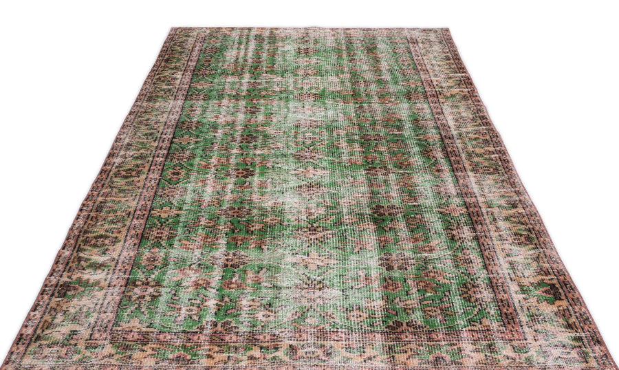 Krem Isparta Bohem Geometrik Yün Halı 155x261 - Özel Seri