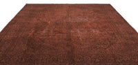 Kiremit Koyu Kahverengi Eskitme Yatak Odası Halısı