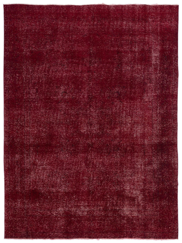 Kırmızı Eskitme Yün Halı 285x387