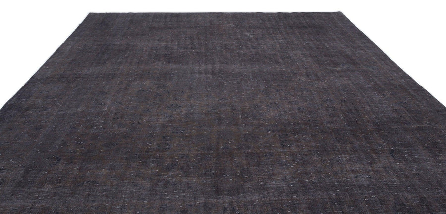 Gri Eskitme Modern Yün Halı 301x415