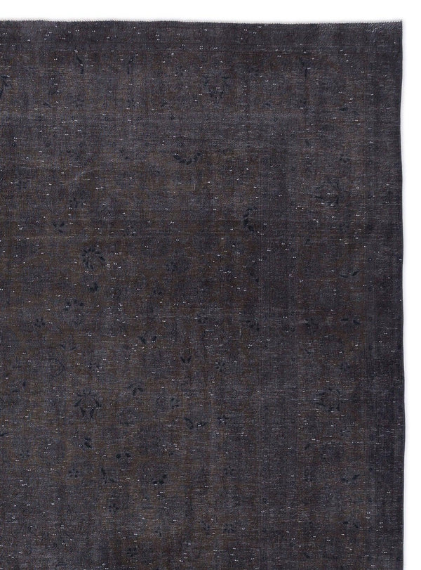 Gri Eskitme Modern Yün Halı 301x415