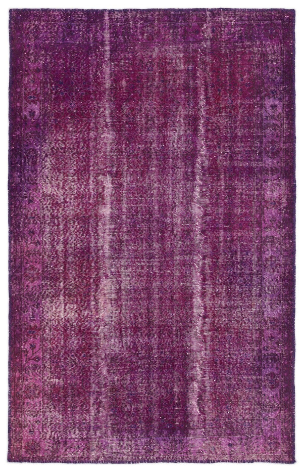 Pembe Anadolu Eskitme Klasik Yün Halı 168x264 - Özel Seri