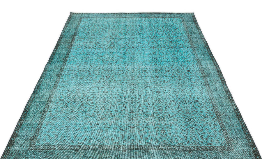 Gri Siyah Eskitme Klasik Yün Halı 160x267