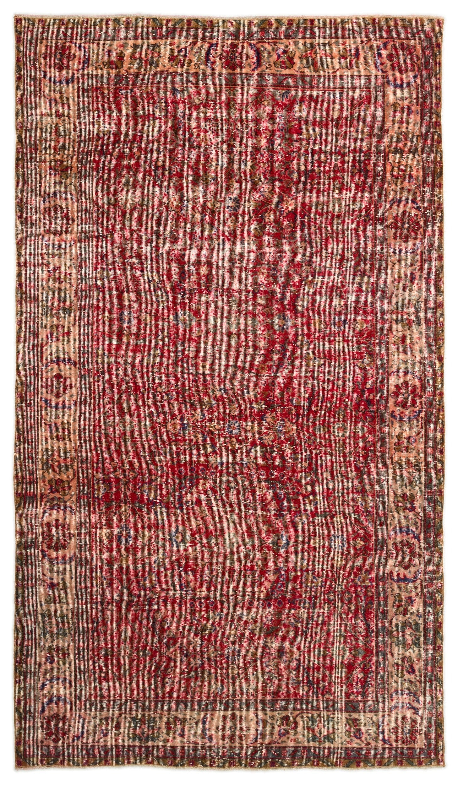 Atina Bej Eskitme Yün El Dokuma Halısı 161 x 280 Apex Unique