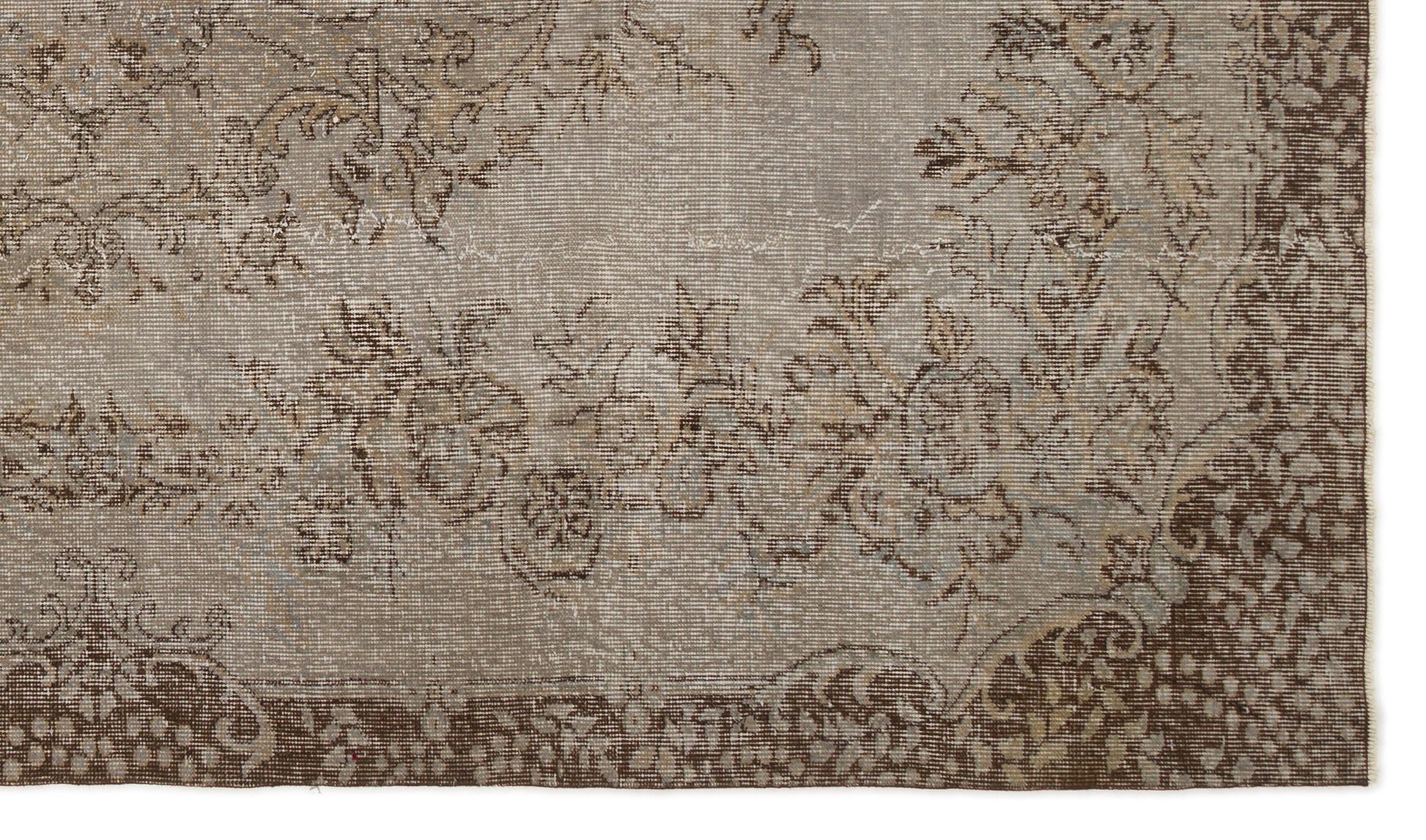 Atina Gri Eskitme Yün El Dokuma Halısı 171 x 292 Apex Unique