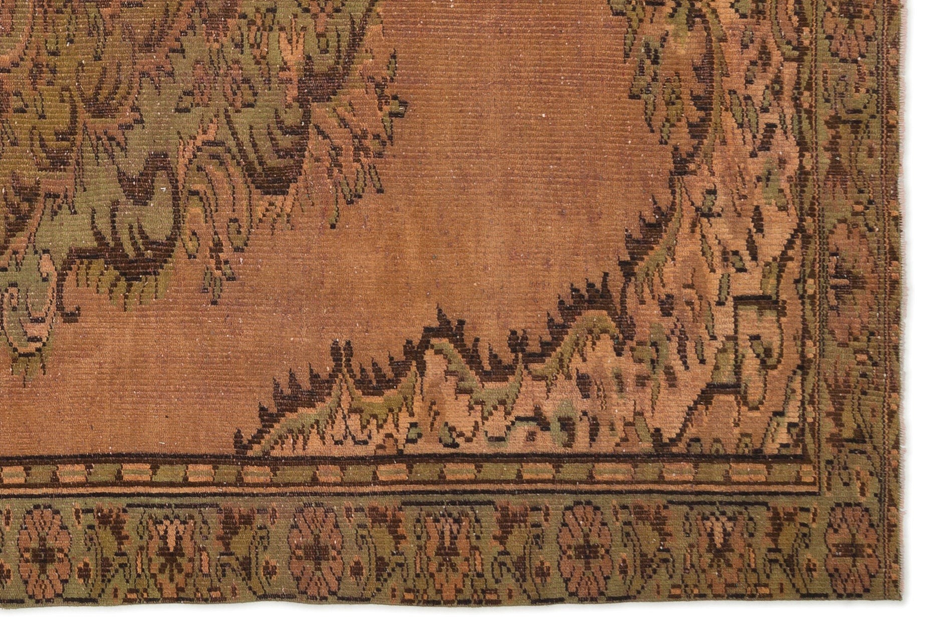 Atina Bej Eskitme Yün El Dokuma Halısı 183 x 268 Apex Unique