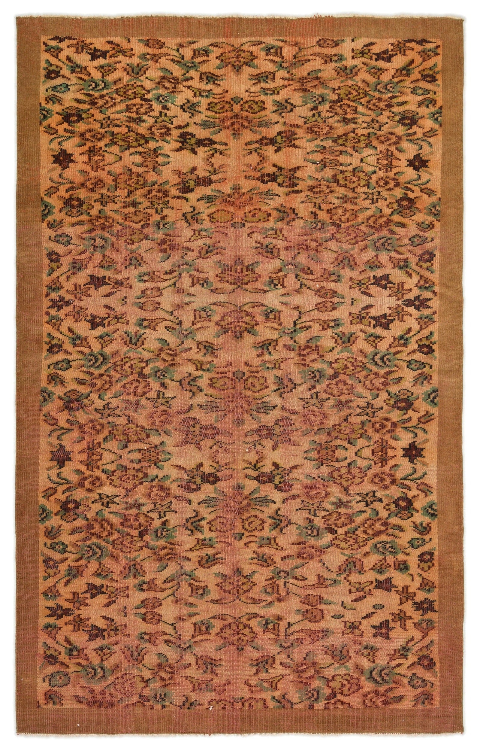 Atina Bej Eskitme Yün El Dokuma Halısı 168 x 252 Apex Unique