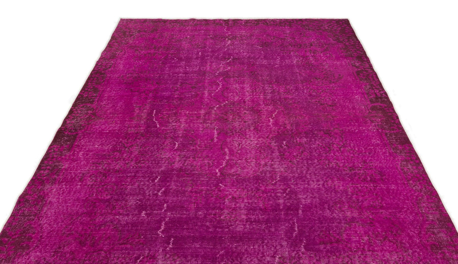 Pembe Anadolu Eskitme Klasik Yün Halı 183x289 - Özel Seri