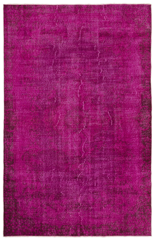 Pembe Anadolu Eskitme Klasik Yün Halı 183x289 - Özel Seri