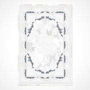 Christina Beyaz Göbekli Polyester Makine Halısı Crea