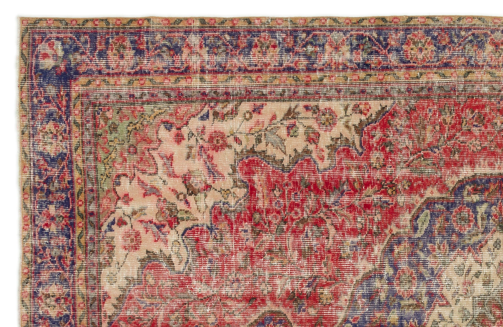 Atina Bej Eskitme Yün El Dokuma Halısı 182 x 284 Apex Unique