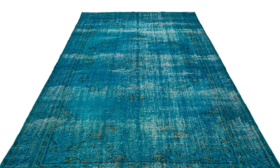 Beyaz Krem Anadolu Eskitme Madalyonlu Yün Halı 193x308 - Özel Seri