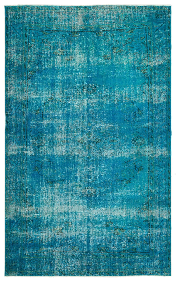 Beyaz Krem Anadolu Eskitme Madalyonlu Yün Halı 193x308 - Özel Seri