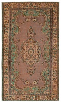 Atina Kahverengi Klasik Yün El Dokuma Halısı 161 x 265 Apex Unique