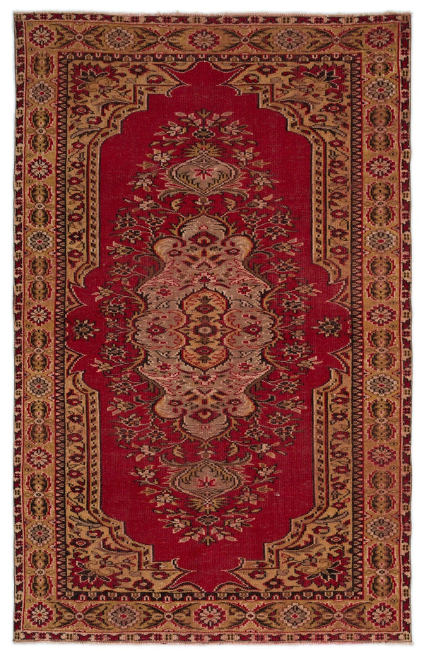 Kırmızı Anadolu Klasik Madalyonlu Yün Halı 165x263 - Özel Seri