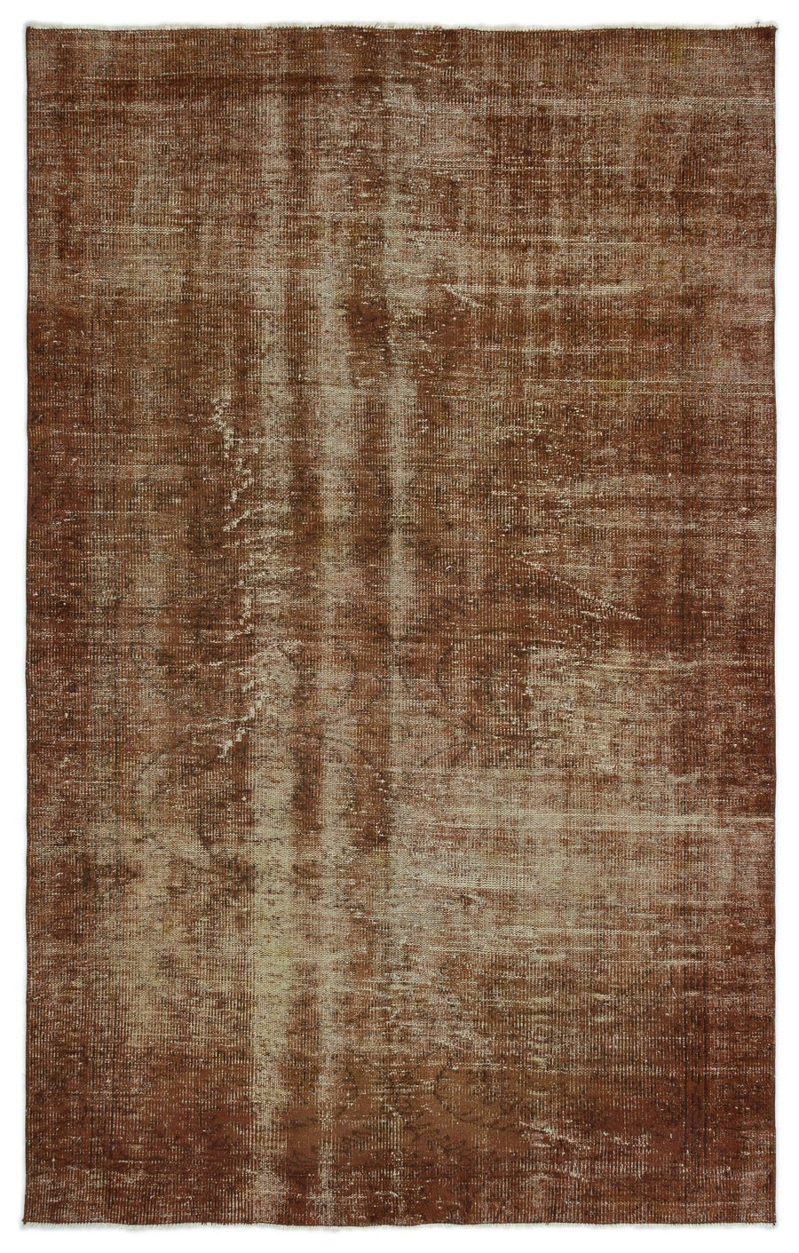 One-of-a-Kind Brown Vintage Hand-Knotted Wool Rug 175x271 cm (5'9" x 8'11") – in the hallway