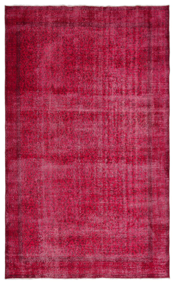 Kırmızı Anadolu Eskitme Modern Yün Halı 180x296 - Özel Seri