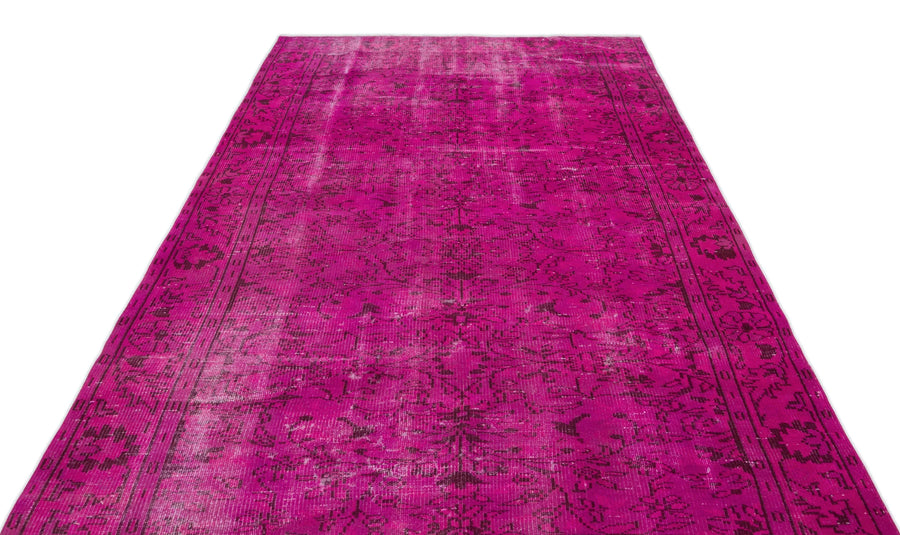 Pembe Anadolu Eskitme Klasik Yün Halı 188x283 - Özel Seri