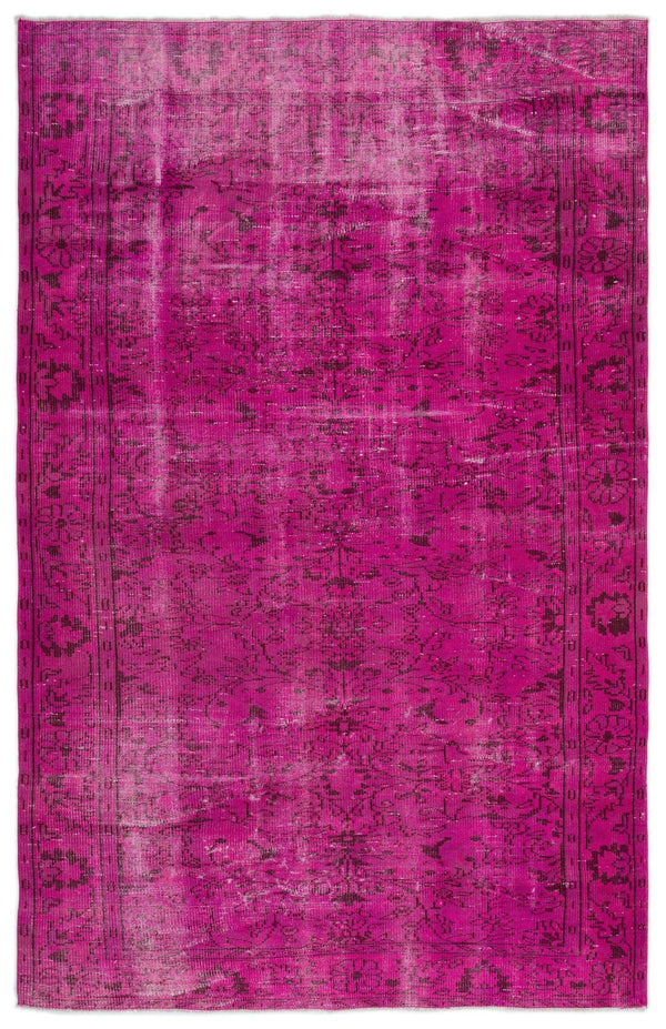 Pembe Anadolu Eskitme Klasik Yün Halı 188x283 - Özel Seri