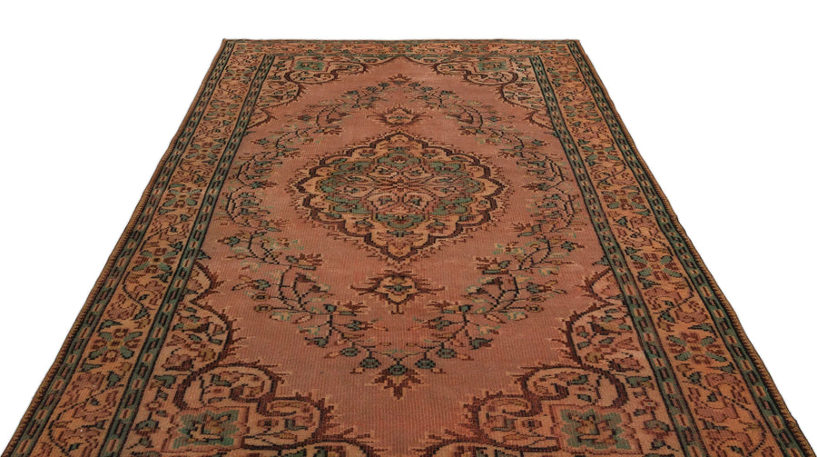 Kiremit Anadolu Eskitme Geometrik Yün Halı 189x285 - Özel Seri